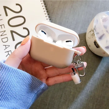 Хубава Корейски Чай с мляко Декоративна Капачка за APPLE AirPods Pro Калъф за AirPods Bluetooth Чанта за слушалки Безжични Слушалки за слушалки