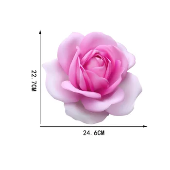 YOJA 24,6 СМ Х 22,7 СМ Разцвет Розова Роза Стикери за стена на Хола Етикети в тоалетната, Аксесоари за дома T1-2613