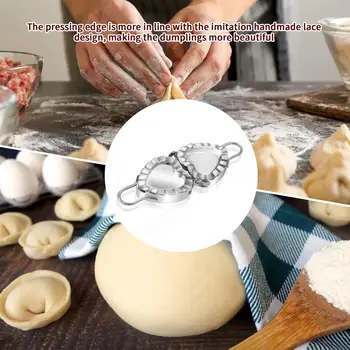 Формата за равиоли от неръждаема стомана САМ Прес-формата за равиоли Равиоли за производство на пелмени за домашна кухня Jiaozi Производител Печене Аксесоари