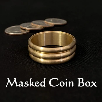 Ковчег за монети в маската Фокуси с монети се Появяват в Близък план Фокуси Магьосник Илюзии Трик Подпори Ментализм Производството на Кутии за монети Magica