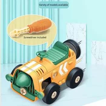 Електрическо Сграда Цветни Забавни Играчки Автомобил Пластмасови Обучение Ретро Анализира Ретро Забавни Играчки За сглобяване на Автомобили За игра на Деца