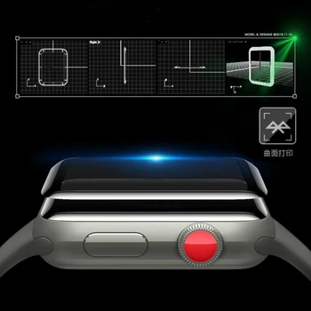 3D Защитно Стъкло за Apple Watch 44 мм 42 мм 40 мм 38 мм с Пълно Покриване на Изогнутое 9H Закалено Стъкло Протектор на Екрана на iwatch 1/2/3/4