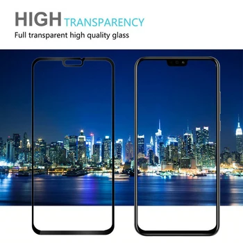 9D Защитно стъкло за Huawei Honor 7X 8X 8S 7S 20i 10i Протектор на екрана с висока прозрачност за Huawei Honor View 20 10 Lite