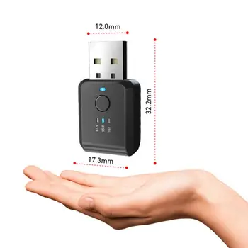 FM01 Безжичен USB Адаптер за Кола Bluetooth 5.1 Предавател Fm Стерео Музикален Аудиоприемник Хендсфри Fm-Радио Автомобилни Аксесоари