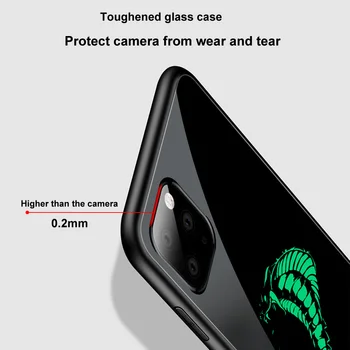 Калъф Cobra за iPhone 11 12 13 Pro Max Mini Нажежен калъф за телефон от закалено стъкло за iPhone 7 8 6 S Plus X XR XS Max SE 2020 Капак