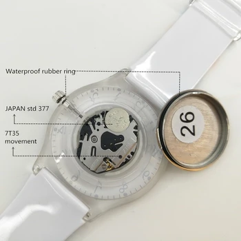 Моден дамски кварцов часовник УИЛИС Марка за почивка Водоустойчив часовник тенденция женски меки силиконови часовници Relogio Feminino