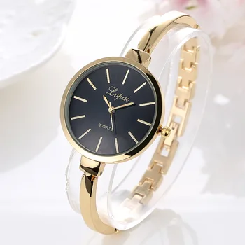 Дамски часовници на най-Добрите маркови дамски ръчен часовник Луксозен каишка от метална сплав с линия за Ежедневни модни дамски часовници Zegarki Damskie Reloj