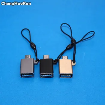 ChengHaoRan Преносим Полезен Мъжки Micro USB към USB 2.0 Женски OTG Адаптер Конвертор За Android Tablet Телефон