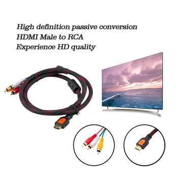 HDMI Конектор за RCA Видео-Аудио AV Кабел, Адаптер за PS3 PS4 за Xbox One Wii,най-Новият