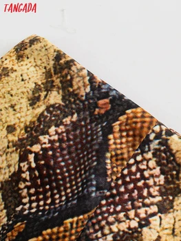 Тангада 2021 Нова дамски Миди полата-молив с принтом змии Реколта светкавица Женски шикозни поли до средата на прасците 8Y59