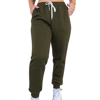 Панталони за джогинг на съвсем малък Дамски спортни панталони, Дамски тънък обикновена спортни панталони за джогинг Облекло за тренировки за фитнес, Домашни ежедневни панталони