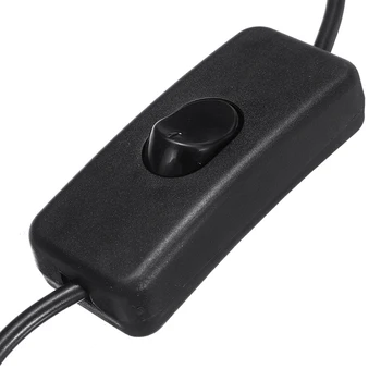 Черен Нов С USB Кабел Тумблером за Включване/Изключване за Управление на Захранването Raspberry Pi Arduino Кабел Превключвател на Led Лампа Линия на Храна