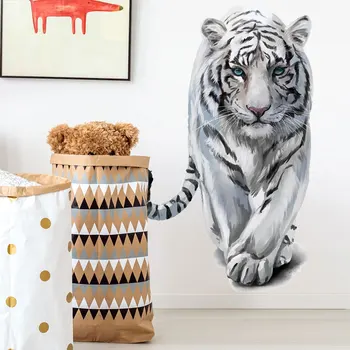 Нов свиреп тигър декоративни стикери за стена креативни стикери за стени в детска хола, спалнята, PVC стикери за стена декор на стая