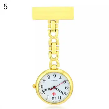 Модерен Класически Настолни часовници джобни за медицински сестри Клип на Кварцевую аналогова брошка Ключодържател медицинска Сестра Д-р Джобни часовници Подарък relogio feminino