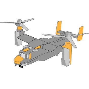 1677 бр. Техник на Самолет Звънец V-22 Osprey Набор от Тухли Военен Хеликоптер Строителни Блокове на Творчески Модел Детски Играчки, Подаръци