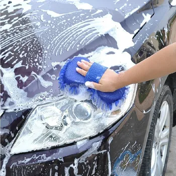 Почистване на прозорци на колата Гъба за почистване Кърпи, Кърпа за миене на Ръкавици Аксесоари за почистване на автомобили Мека кърпа за пране на Аксесоари за кърпи за почистване на дома