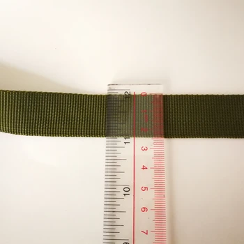На 5 Метра от 2,5 см(1 инч) Широка Маслинено-Зелена Найлонова Лента с Тъкани Каишка За Колана на Раницата