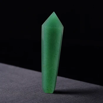 Runyangshi 1бр търговия на едро с Естествен зелен авантюрина Crystal Пушачи Тръба + цедка кварцов камък, целебната пръчка Безплатна Доставка