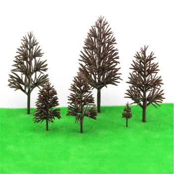 20PCS 10 см, Мащаб Ho Пластмасов Умален Модел на Ствола на Дървета За Строителство на Влаковете Макет на Железница Пейзаж Пейзаж
