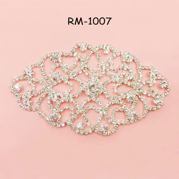 Безплатна доставка 1БР планински кристал, апликации петна кристал кристал колан за младоженци бижута сватба рокли рокля(RM-1007)