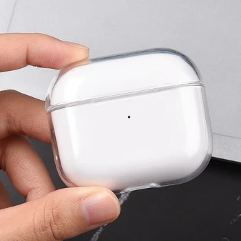 Прозрачен калъф за Airpods 2 3 Pro 1 Калъф за PC Прозрачен Капак за слушалки за Apple Air Шушулките Pro 2 3 1 Калъф за слушалки Калъф за зарядно устройство кутии