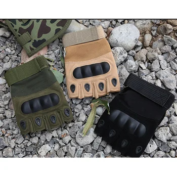FRALU Външни Тактически Ръкавици За Еърсофт оръжия Спортни Ръкавици с полпальца Военни Мъжки Бойни Ръкавици За стрелба с Ловни Ръкавици