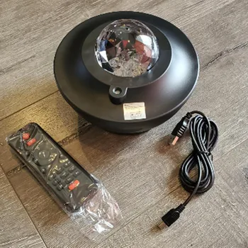 лампа на галактиката Цветни Проектора Небето Bluetooth USB Музикален плейър с гласов контрол LED нощна светлина Романтична проектор, лампа, gif
