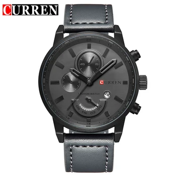 Най-добрата марка на луксозни Мъжки спортни часовници, Модни Ежедневни кварцови часовници Мъжки Военни ръчен часовник Мъжки часовник relogio CURREN 8217