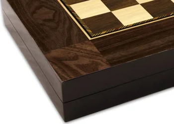 Табла с пулове Извън Дървена дъска за табла Подарък за мъже Проверка на Шахматната игра Подарък на бащата