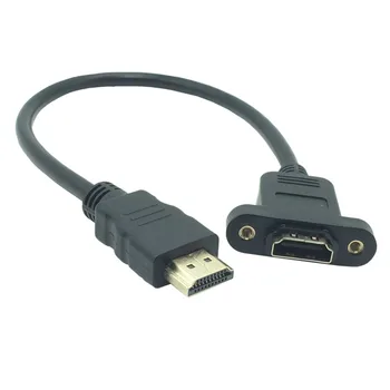 Удлинительный кабел от мъжа към жената HDMI-съвместим 0,3 М 0,5 М HDTV 4K 3D 1,4 HD Удлинительный Кабел за HD TV LCD лаптоп PS3 Проектор