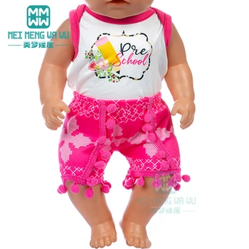 Облекло за кукли Спортен костюм за почивка 43 см играчка новородено кукла бебе на 18 инча Американска кукла на нашето поколение