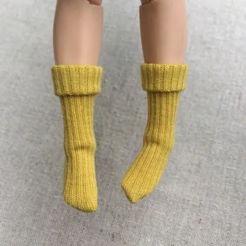1 чифт Къси Чорапи, Ръчно изработени за кукла Blythe 1:6 Чорапи за Барби Обикновена Чорапи за Момоко ЗА Азоне 1/6 Аксесоари за кукли