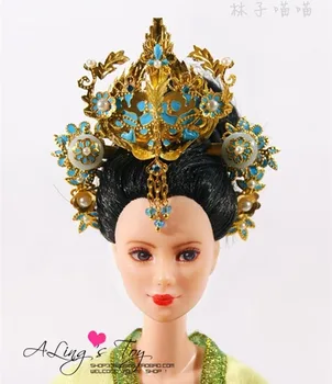 За кукли 30 см китайска кукла kurhn за Барби ST/FR/PP Обеци украса на главата кукла Колие направи си САМ Обеци Украса Играчка Бижута