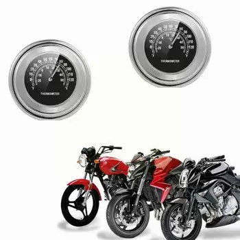 Черно-Бял Цвят Часовници Температура Термометър, Сензор За 22-25 мм Модификация на Мотоциклет Мотоциклет под Наем на Волана W2A0