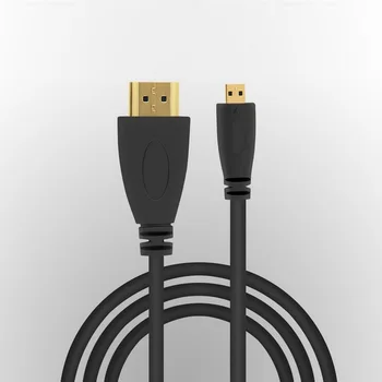 MicroHDMI (Тип D) към HDMI-съвместим(Тип A) позолоченному (високоскоростен) кабел Поддържа Ethernet, 3D, 4K и Ethernet