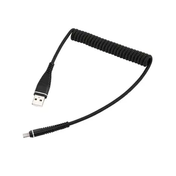 Навити удължителен кабел Type-c За Мъже, Синхронизация на Данни, Зарядно Устройство, Кабел за зареждане, Кабел USB-C, Тип C, Опъната Спирална Пружина за Samsung