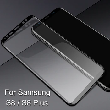3D Пълно покритие за Galaxy S8 Стъкло за Samsung S9 Плюс Защитно фолио за екрана S8 Note8 Закалено Стъкло S8 Плюс Защитно Фолио