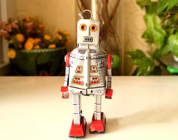 Ретро заводные тенекеджия играчки рядка колекция заводных калай роботи MS386