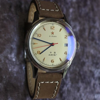 1963 Пилот Механични Ръчни часовници за Мъже ЕТА ST2130 С автоматичен механизъм Военни часовници за Мъже Пълен Календар на Ретро Часовници Мъжки 2021