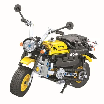 2022 Нов Творчески Мотоциклет MOC Bee Moto Строителни Блокове Комплекти Модели на мотоциклети Тухли Класически За детски играчки, Подаръци Шампиони на Скоростта