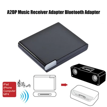 На 30-Пинов Bluetooth 2.0 Аудио Приемник Предавател Докинг станция A2DP Стерео Музика Безжичен Адаптер USB-ключ За iPhone, iPod, PC, Лаптоп