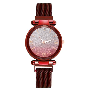 Луксозни Класически бизнес дамски часовници с магнитна тока Наклон Звезден Роман Гореща Разпродажба Подарък-Коледни часовници Reloj Relojes Para Mujer