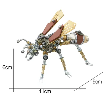 290 бр. Метална пъзел с насекоми Комплект Модел 3D САМ Ръчна Сглобяване на играчки Занаяти Сглобяване на Модели Детски подарък - Термит