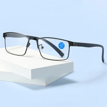 Метални Очила За Четене Анти-Синята Светлина На Оптични Компютърни Очила Пресбиопия На Жените И Мъжете Очила За Четене+1.0+1.5+2.0+2.5+3.0+3.5+4.0