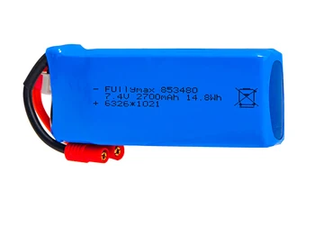 7.4 В 2700 ма 25c Lipo батерия за Syma X8C X8 W X8 Г X8 RC резервни Части за летателни апарати 7.4 В 853480 Играчки на Батерии с защита от претоварване работен ток 1 бр.