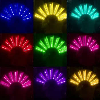 Парти LED Светлинен Фен Сценичното шоу с Подсветка на Вентилатора Детски Подарък За рожден Ден Брачна Нощ Бар Клуб Флуоресцентно Подпори