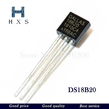 10 бр./лот Сензор Електронен чип DS18B20 ДО-92 18B20 чип, Сензор на температурата IC 18b20 сам имейл