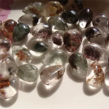 Естествен Камък Призрак Фантом Кристални Скъпоценен Камък Проба Лечебен Камък Висулка Добър Подарък За Събиране на Камъни Дължина 1,5-2 см