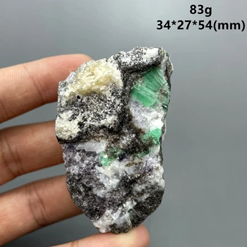 НАЙ-ДОБРЕ ОТ ВСИЧКИ! Натурален зелен изумруд минерални образци на кристали от скъпоценни камъни камъни и кристали, кристали кварц (размер на кутията 3,4 см)