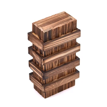 Реколта Дървена Кутия-пъзел с Тайно чекмедже Фокуси Мистериозна Кутия Магията на Дървени Играчки-Пъзели Илюзия Трик Подпори Подаръци